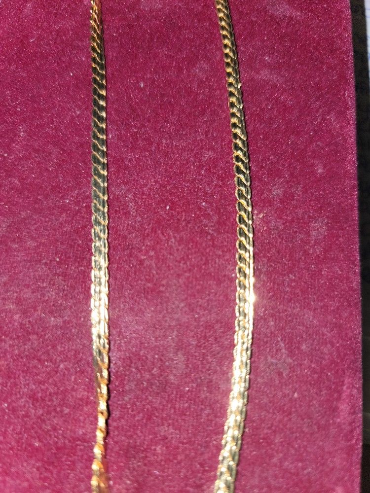 22 Inch Gold Filled Snake Chain