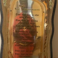 Hanging 10 Commandments Picture 