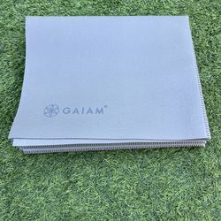 GAIAM Foldable Yoga Mat 68” x 24” Grey, NEW