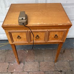Sears, Kenmore, Sewing Machine With Wood Cabinet, 158.523 Model Excellent Working Condition.