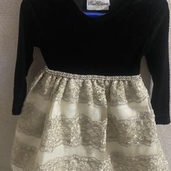 Gold And black Dress Sise:3T /3 For Girl