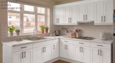 White Shaker Kitchen Cabinets In Stock | Warehouse 91733