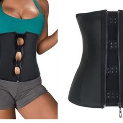 Women's zipper and hook internist corset waist training body shaper size XXL