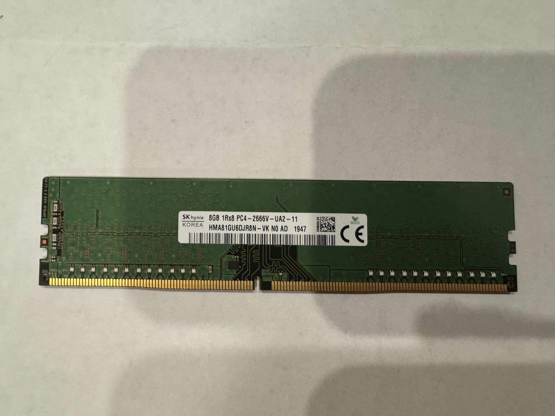 8gb DDR4 Ram / Memory For Desktop PC