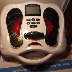 OSITO FDA Approved Electrical Impulse Therapy Foot Massager and Nerve Stimulator Machine Including­ 4 Body Electrode Pads Electronic Muscle Stimulatio