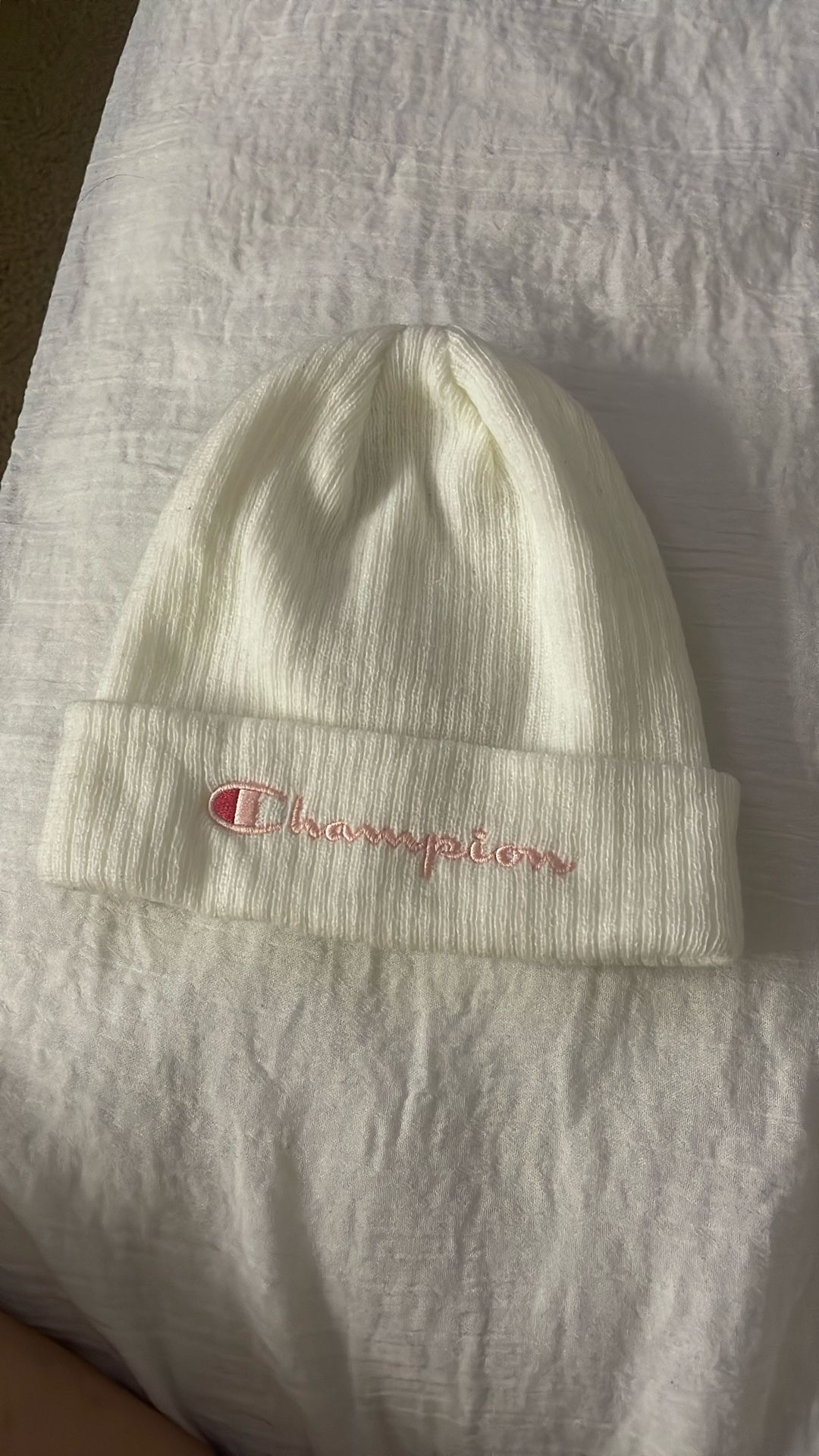 White Champions Beanie