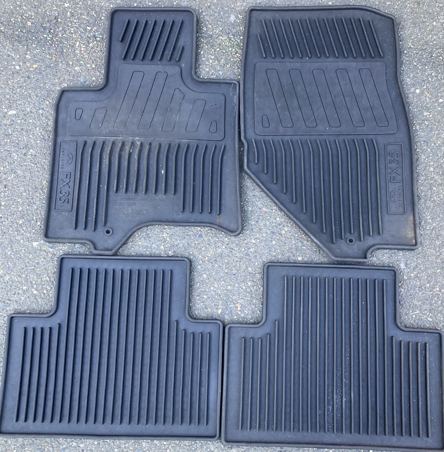 Infiniti FX35 FX37 FX50 Factory Rubber Floor Mats
