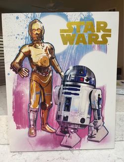Star Wars C-3PO and R2-D2 Canvas Wall Art