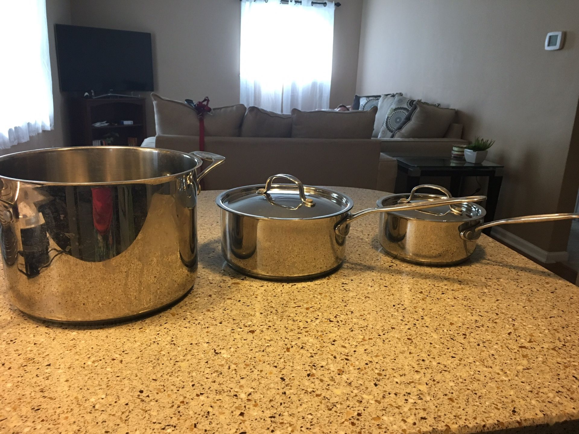 Pots with lids