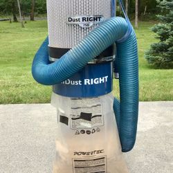 Saw Dust Collection Machine With Tons Of Hoses And Accessories 