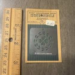 Country Stencils tin stencil 1985 - NEW 