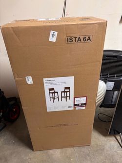 Walnut Bar Stools Set of 2 – New in Box