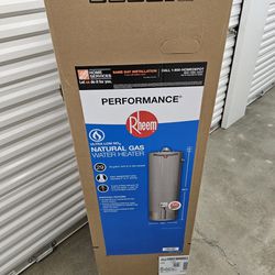 Rheem 29 Gallon Natural Gas Water Heater NEW PICK UP ONLY