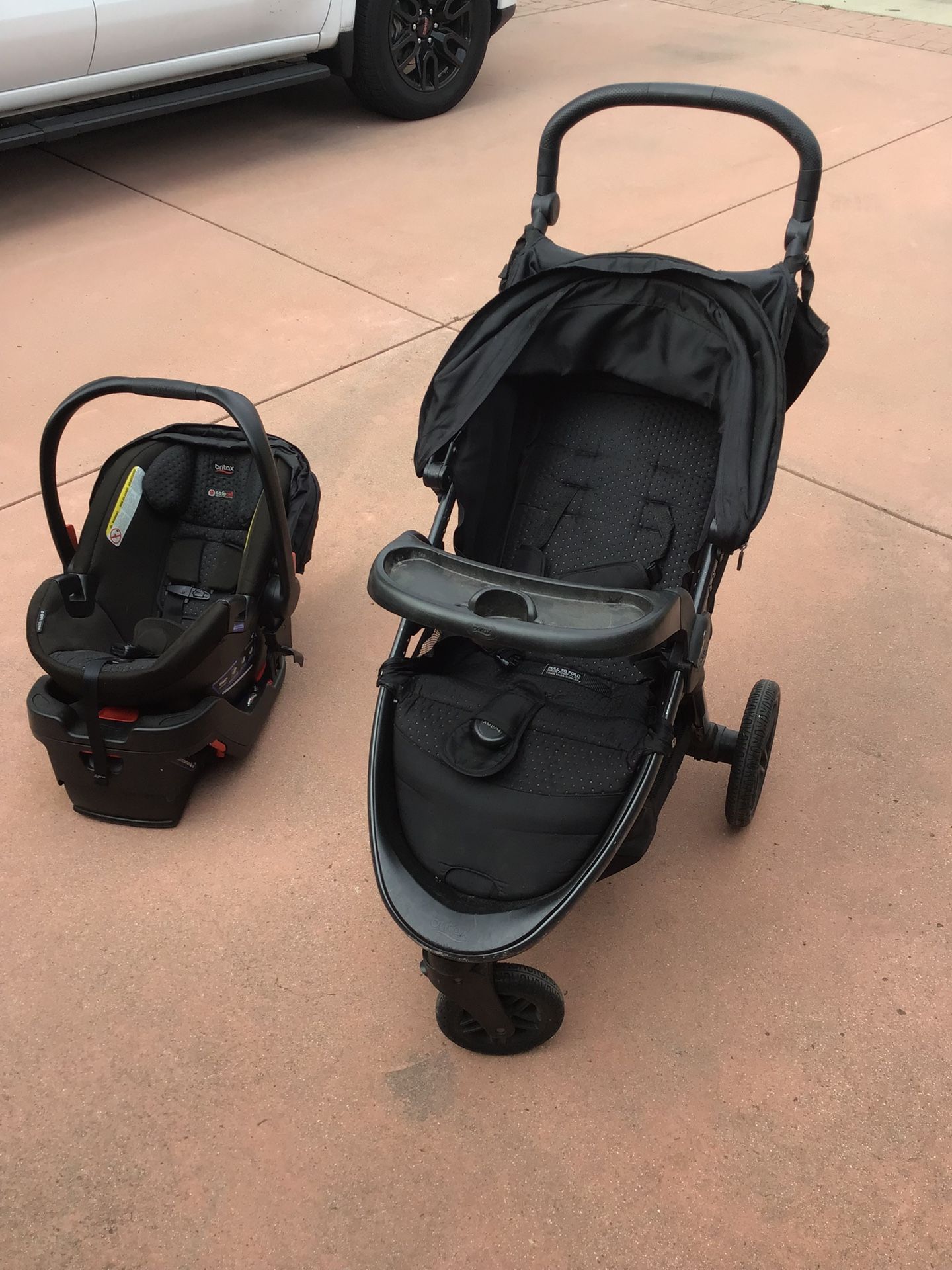 Stroller & Car Seat Set, Britax (must sell!)