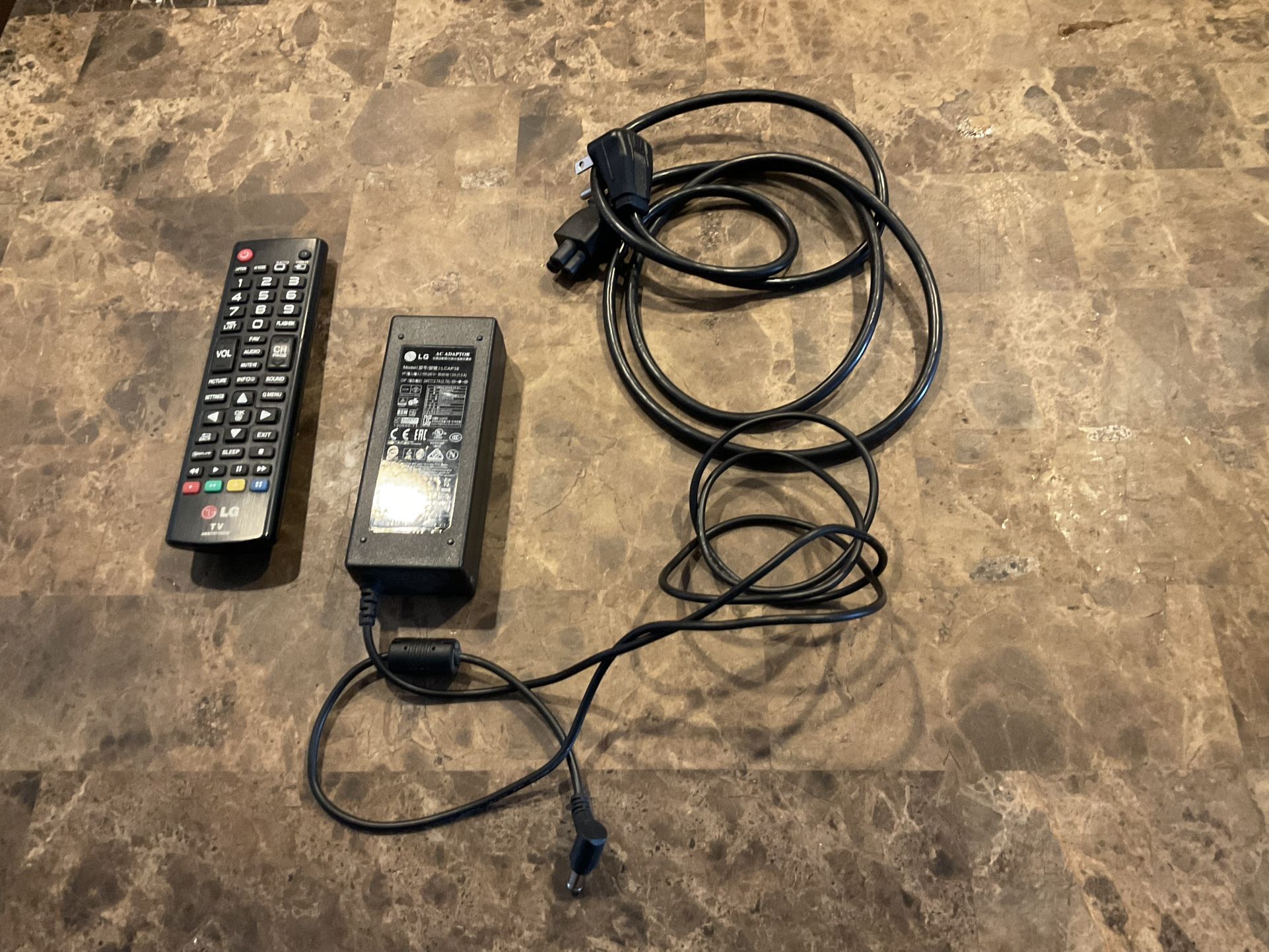 LG AC Power Supply And Remote