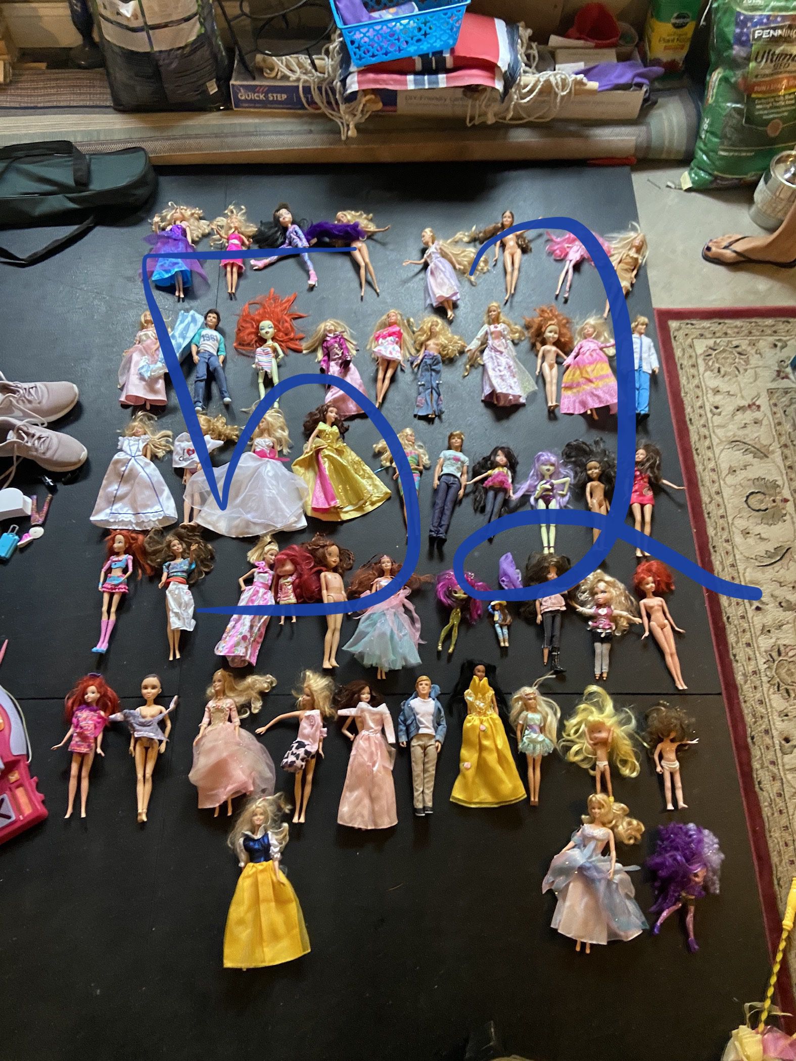 52 Barbie Dolls. Take All For 75.00 Or 2 Dollars A Piece. 