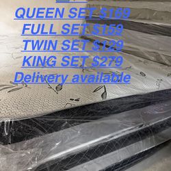 Beds (mattress set)  king, queen, full and twin  beds for sale
