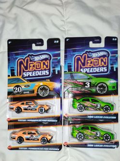Hot Wheels Neon Speeders Lot