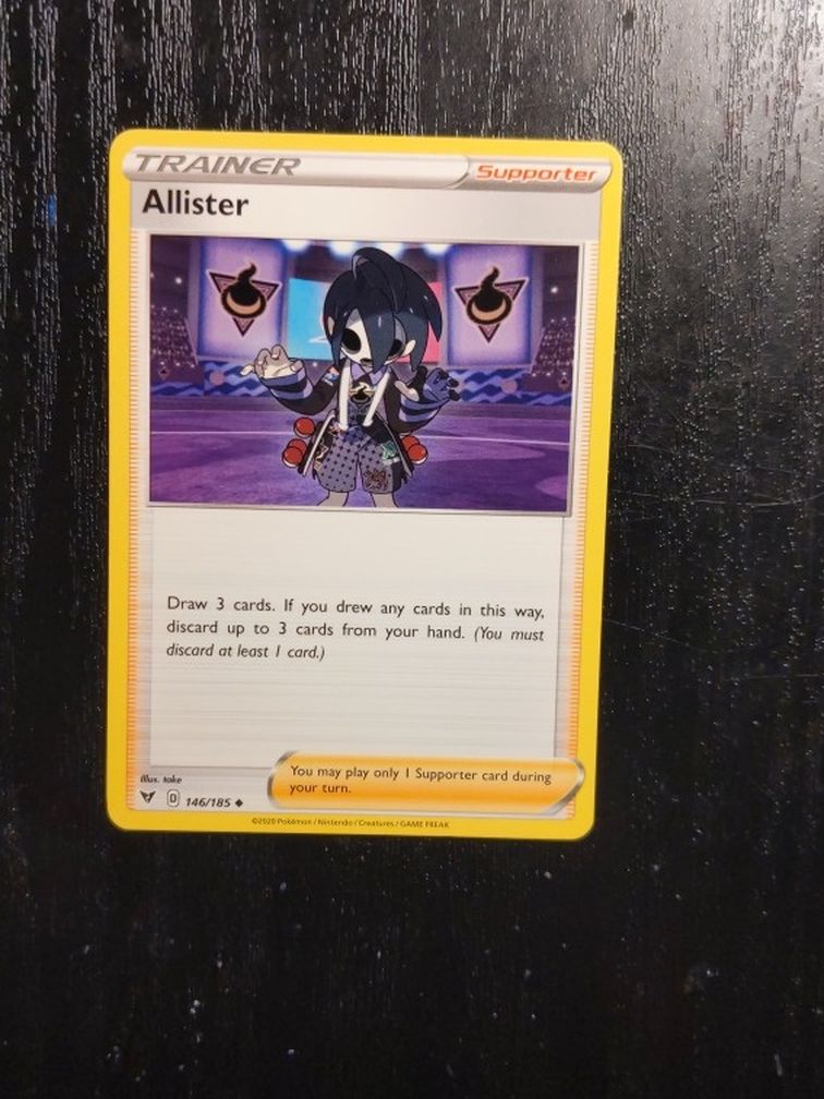 Trainer Pokemon Card: Allister (146/185) Uncommon