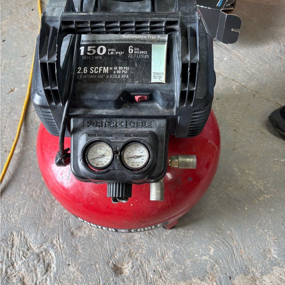 Porter cable red air compressor