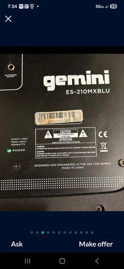 Gemini Pa Speaker