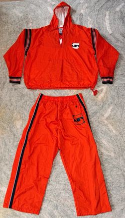 Vintage 90s Champion Syracuse Orangemen Tracksuit Anorak & Tearaway Pants XL