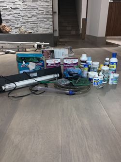 Salt water fish tank supplies
