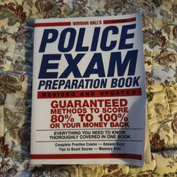 Norman Hall’s Police Exam Preparation Book