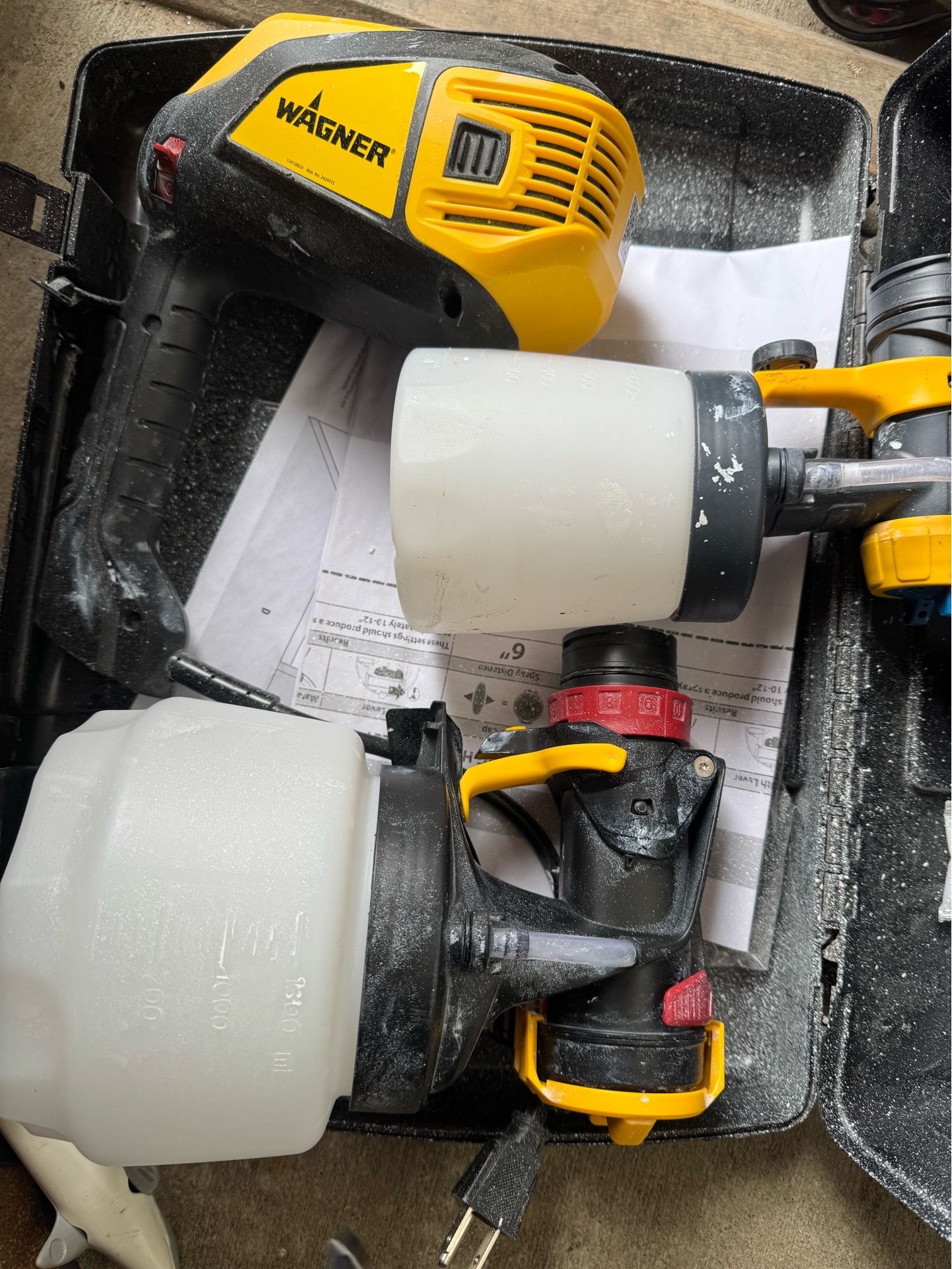 Sprayer kit in hard box for easy to carry