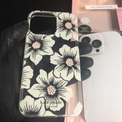 kate spade Protective Case for iPhone 13 PRO (6.1”LARGE CAMERA Hollyhock NEW!