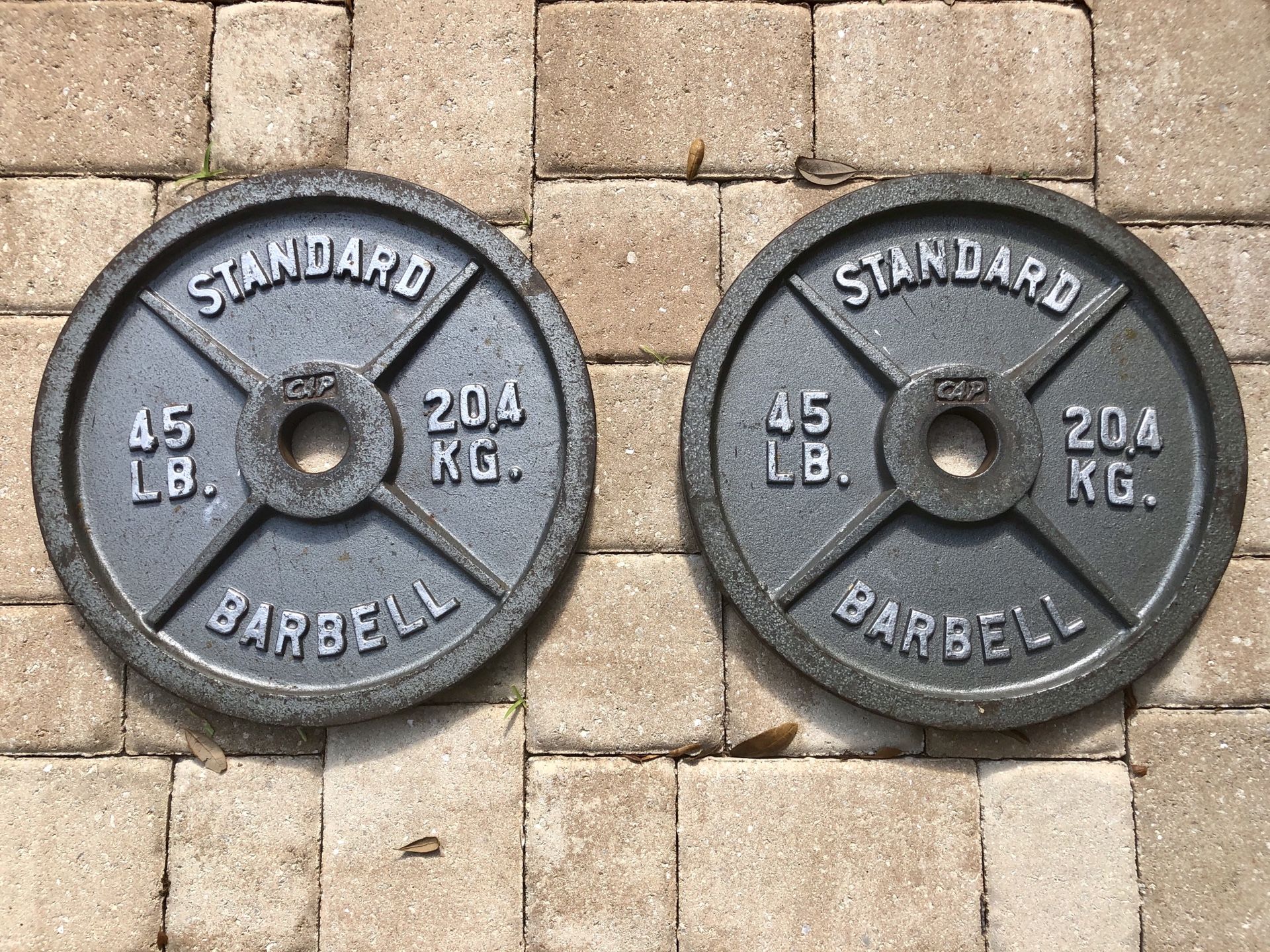 Standard Olympic Barbell Plates 45lbs