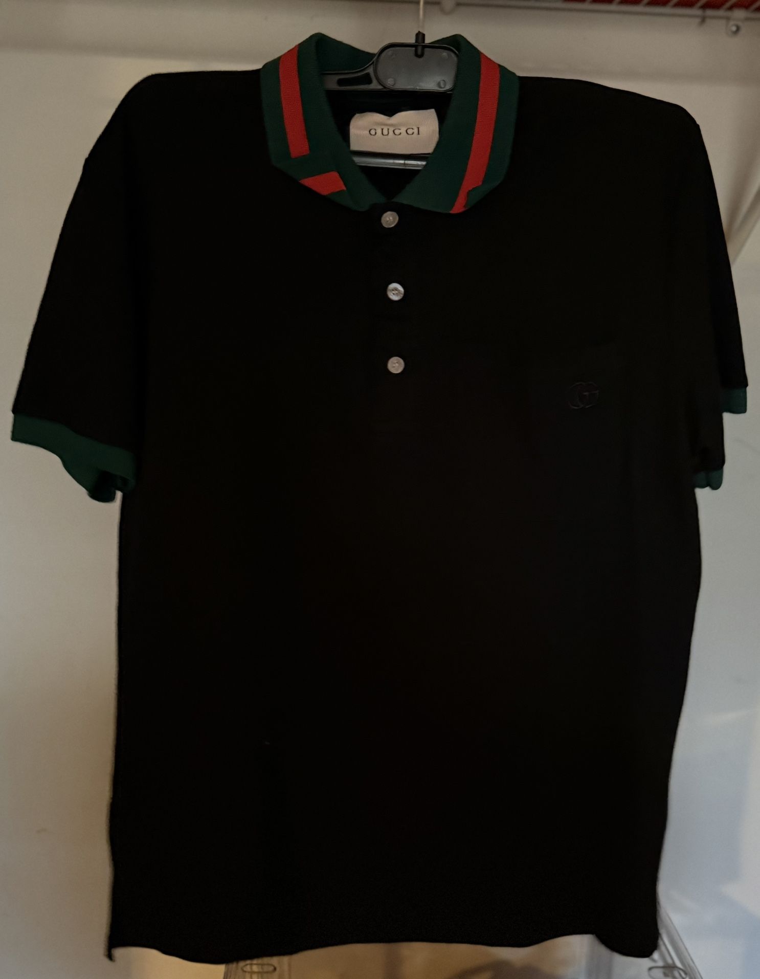 Gucci Web-collar piqué polo shirt  