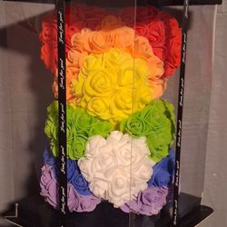 Rainbow Rose Bear 