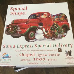 Santa Express Truck  Puzzle Special Shape