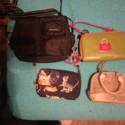 Lot Of 4 Purses With Strap
