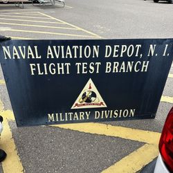 Vintage Naval Aviation North Island Aluminum Sign