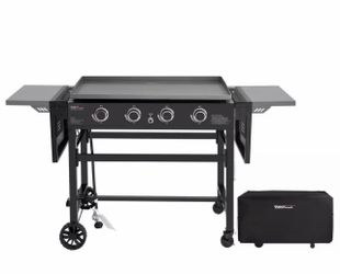 Royal Gourmet 4-Burner Flat Top Gas Griddle with Cover
