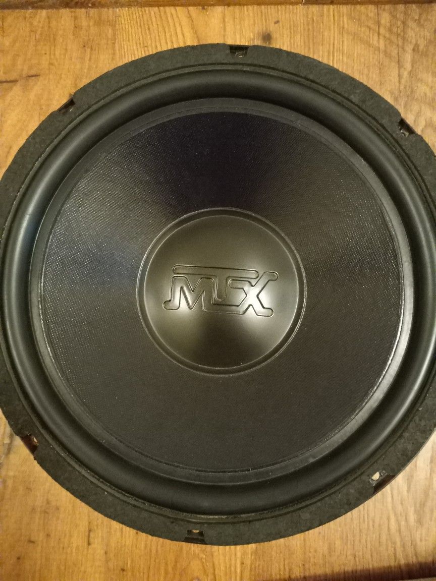 Old School 12" Mtx Audio Black Gold Car Stereo Subwoofer