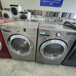 Lg Set Washing Machine & Electric Dryer Stackable 
