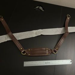 Brown Coach shoulder strap brand new leather