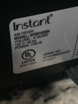 Selling a slightly used 6qt air fryer