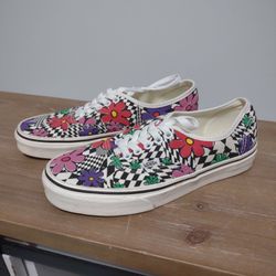 Vans Sneakers with Checker Floral Design