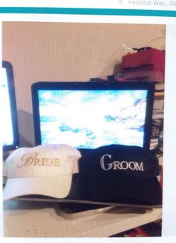 Bride and Groom caps New