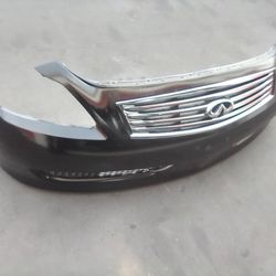 2007-2011 Infiniti G35 Coupe Front Bumper With Grill And Emblem With Accessories.