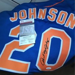 Howard "Hojo" Johnson Signed Jersey (JSA)