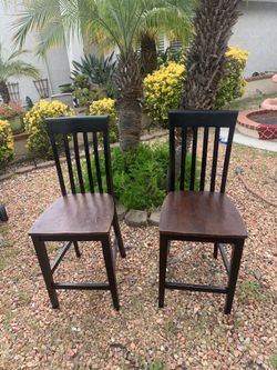 Wooden chairs