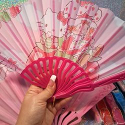 New Hello Kitty & Strawberry Shortcake Fans - $4 each