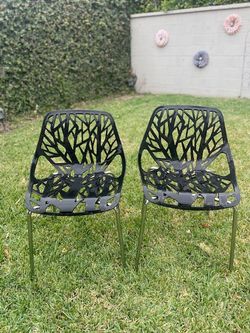 Bonnlo Modern Stackable Dining Chair 2 Pack, Stacking Chairs