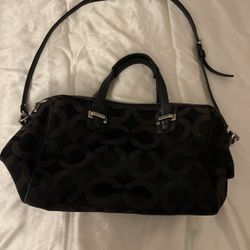Coach Taylor OP Art Satchel Handbag Double Handle