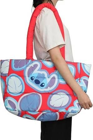 Lilo and Stitch Oversized Puffer Tote Bag